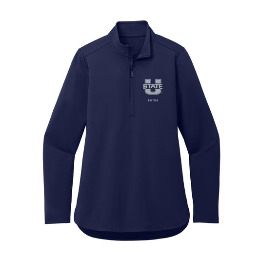 Utah State - NCAA Baseball : Davis Whetten - Women's Premium Quarter Zip Jacket-0