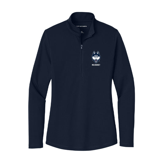 UConn - NCAA Men's Ice Hockey : Joey Muldowney - Women's Lightweight Quarter Zip Jacket-0