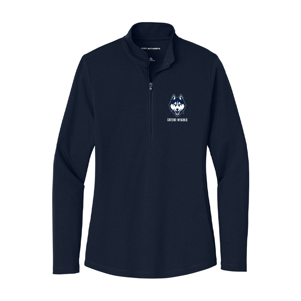 UConn - NCAA Football : Raphael Greene-Nyarko - Women's Lightweight Quarter Zip Jacket-0