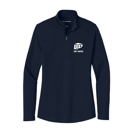 UTEP - NCAA Football : DAdrian Tinney-Anderson - Women's Lightweight Quarter Zip Jacket-0