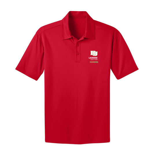 DU - NCAA Men's Lacrosse : Noah Manning - Activewear Polo Shirt-0