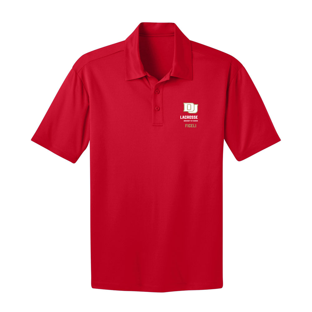 DU - NCAA Men's Lacrosse : Luke Ficeli - Activewear Polo Shirt-0
