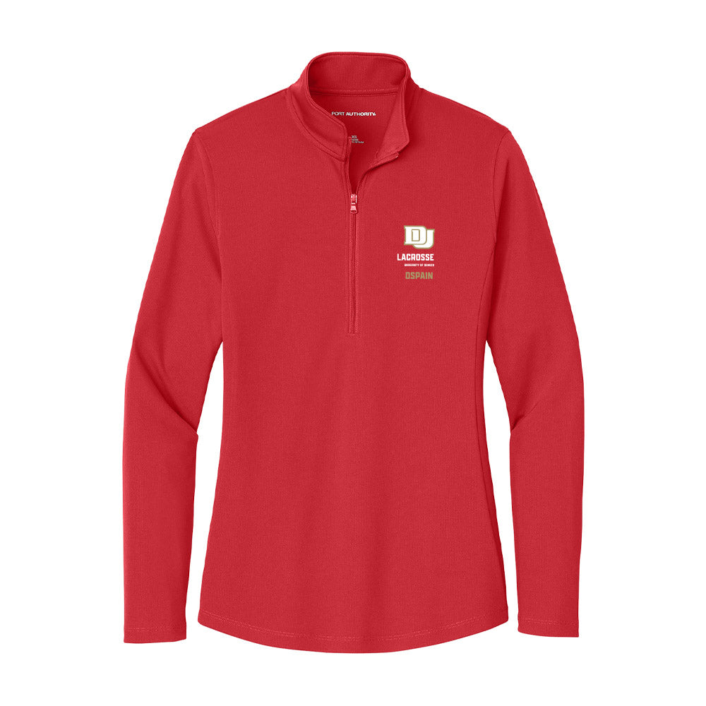 DU - NCAA Men's Lacrosse : Jack Dspain - Women's Lightweight Quarter Zip Jacket-0
