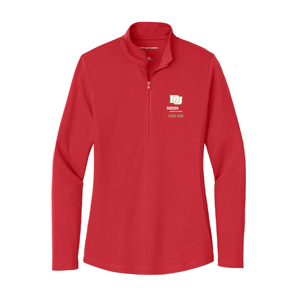 DU - NCAA Men's Soccer : Kai Carlson - Women's Lightweight Quarter Zip Jacket-0
