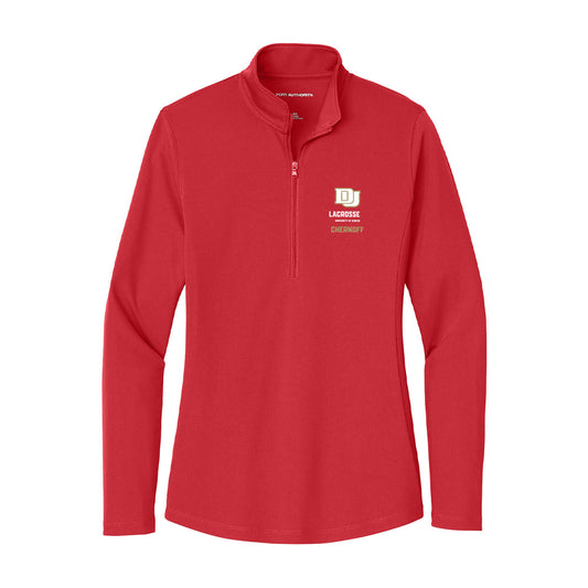 DU - NCAA Women's Lacrosse : Delaney Chernoff - Women's Lightweight Quarter Zip Jacket-0