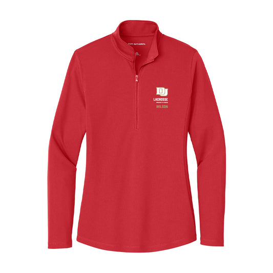 DU - NCAA Women's Lacrosse : Raegan Wilson - Women's Lightweight Quarter Zip Jacket-0