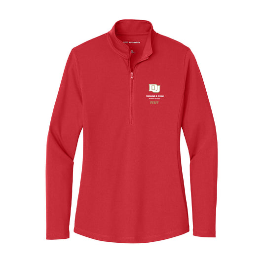 DU - NCAA Women's Swimming & Diving : Ava Pfaff - Women's Lightweight Quarter Zip Jacket-0