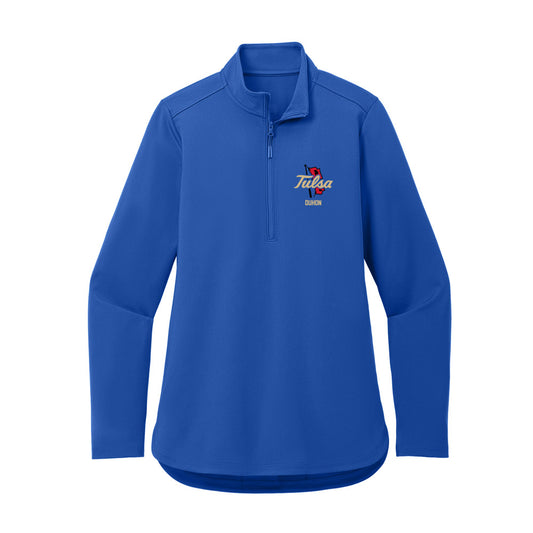 Tulsa - NCAA Football : Kyran Duhon - Women's Premium Quarter Zip Jacket-0