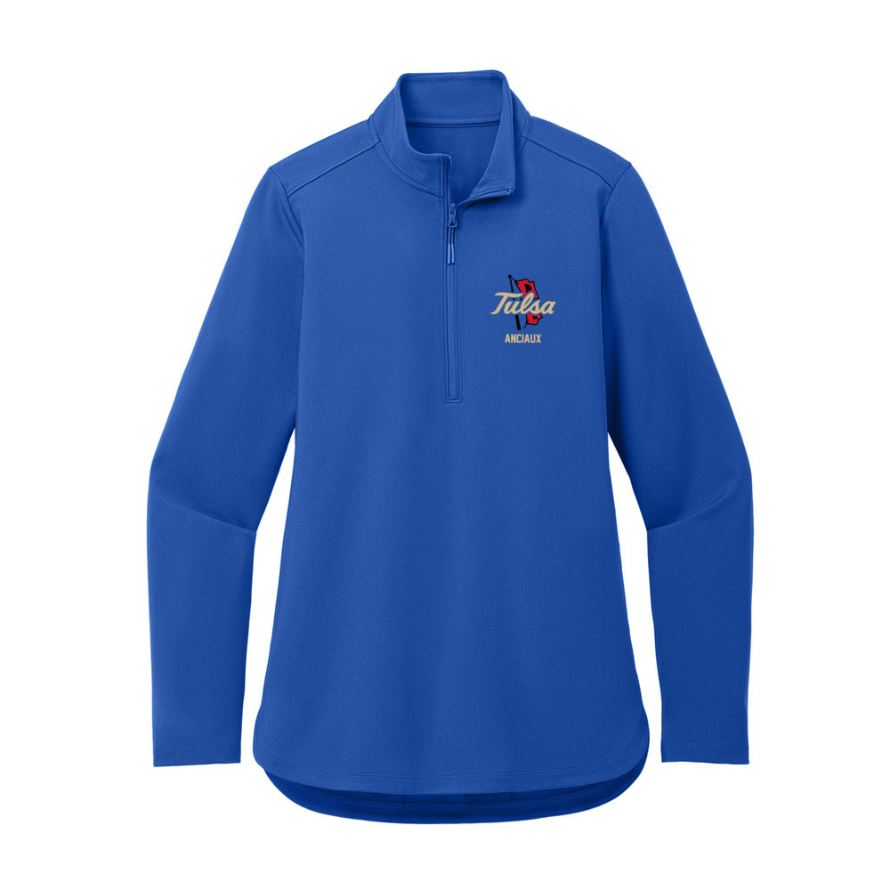 Tulsa - NCAA Football : Nick Anciaux - Women's Premium Quarter Zip Jacket-0