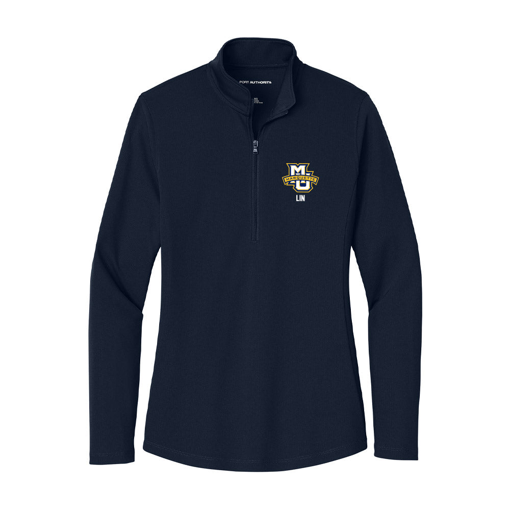 Marquette - NCAA Women's Basketball : Yuhan Lin - Women's Lightweight Quarter Zip Jacket-0