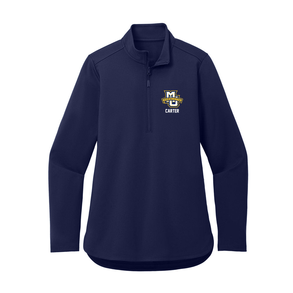 Marquette - NCAA Women's Basketball : Se'Crette Carter - Women's Premium Quarter Zip Jacket-0