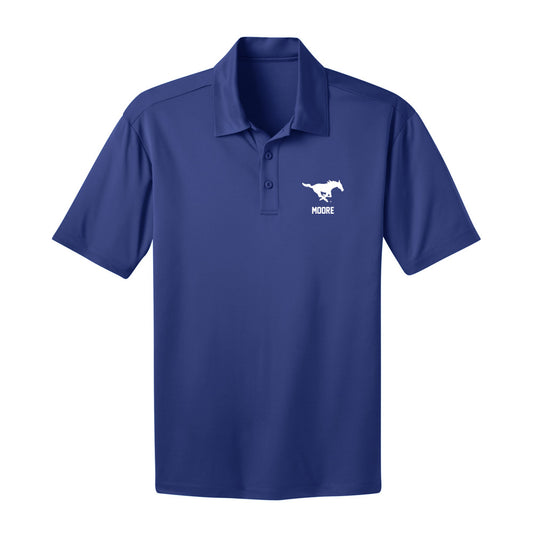 SMU - NCAA Women's Volleyball : Ellie Moore - Activewear Polo Shirt-0