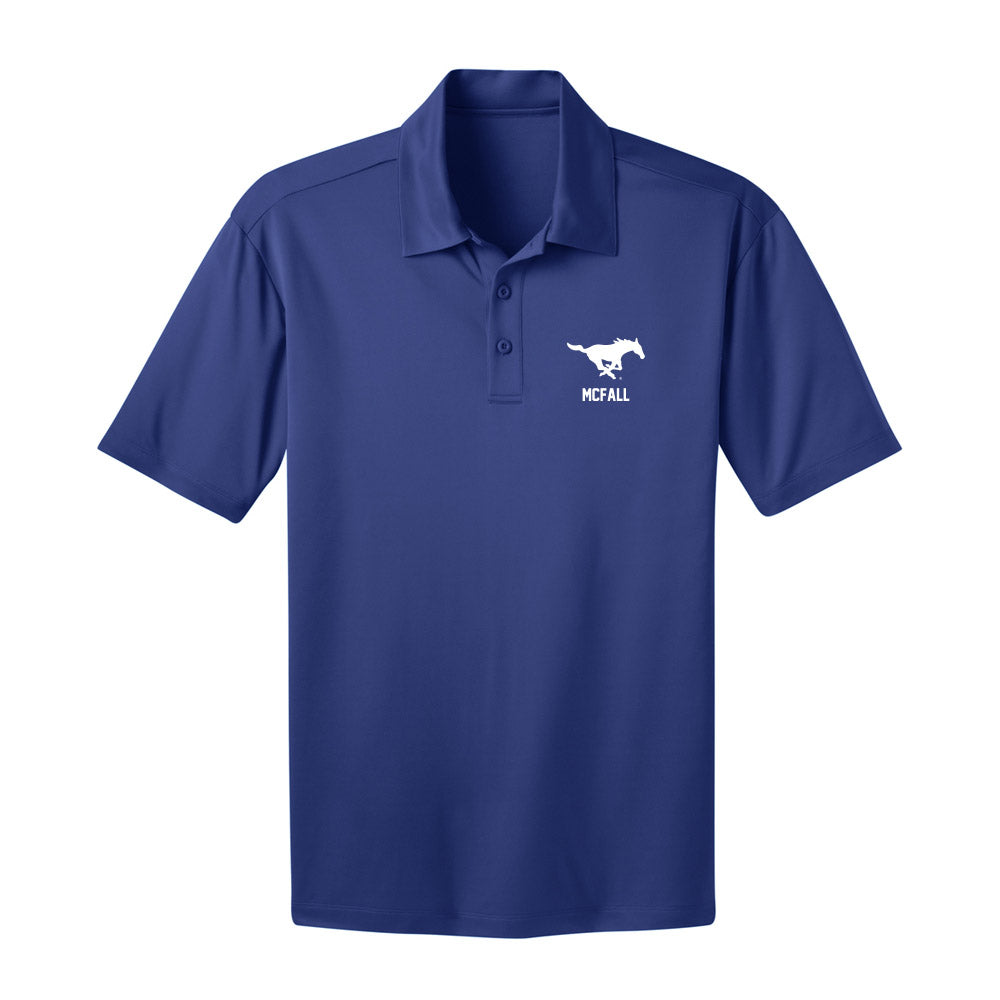 SMU - NCAA Football : Derrick McFall - Activewear Polo Shirt-0