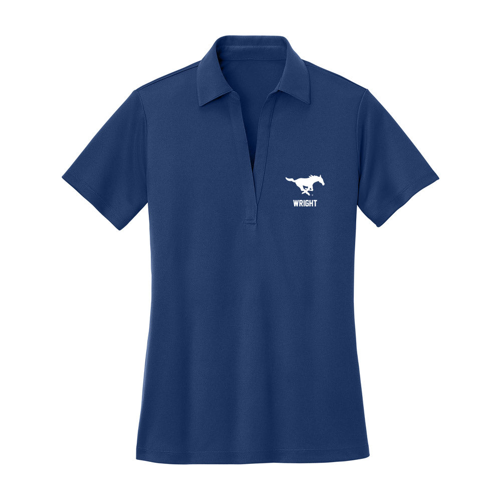 SMU - NCAA Football : Max Wright - Women's Activewear Polo Shirt-0