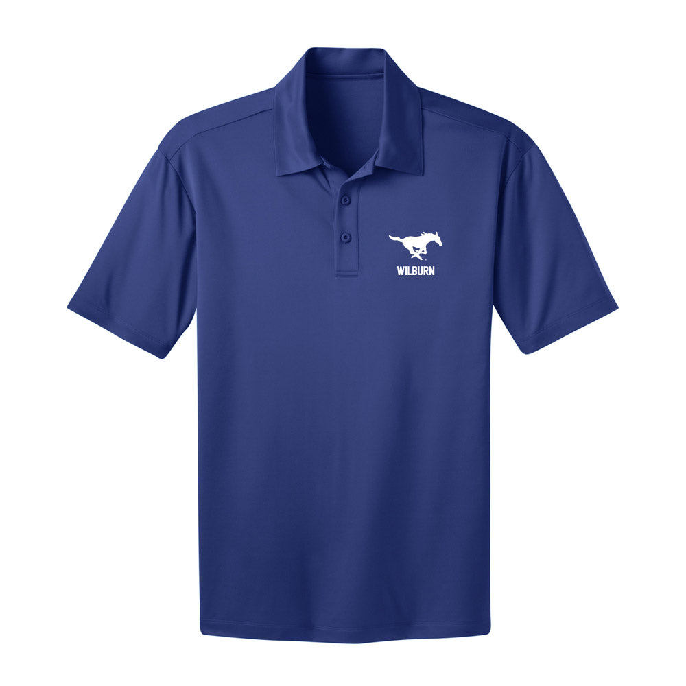 SMU - NCAA Women's Volleyball : Christa Wilburn - Activewear Polo Shirt-0