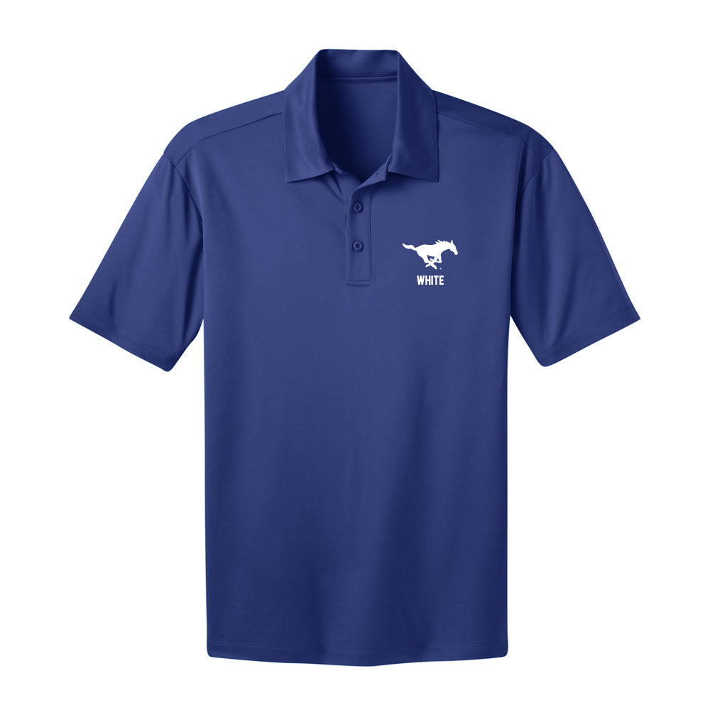 SMU - NCAA Football : Marques White - Activewear Polo Shirt-0