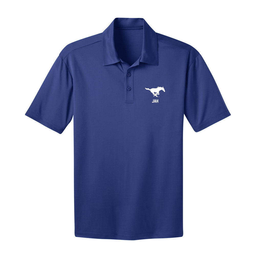 SMU - NCAA Women's Basketball : Sahnya Jah - Activewear Polo Shirt-0