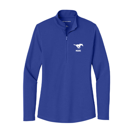 SMU - NCAA Women's Volleyball : Ellie Moore - Women's Lightweight Quarter Zip Jacket-0