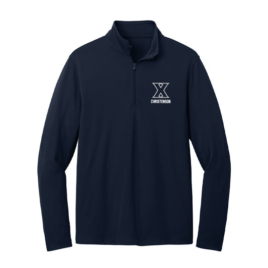 Xavier - NCAA Baseball : Carter Christenson - Lightweight Quarter Zip Jacket-0