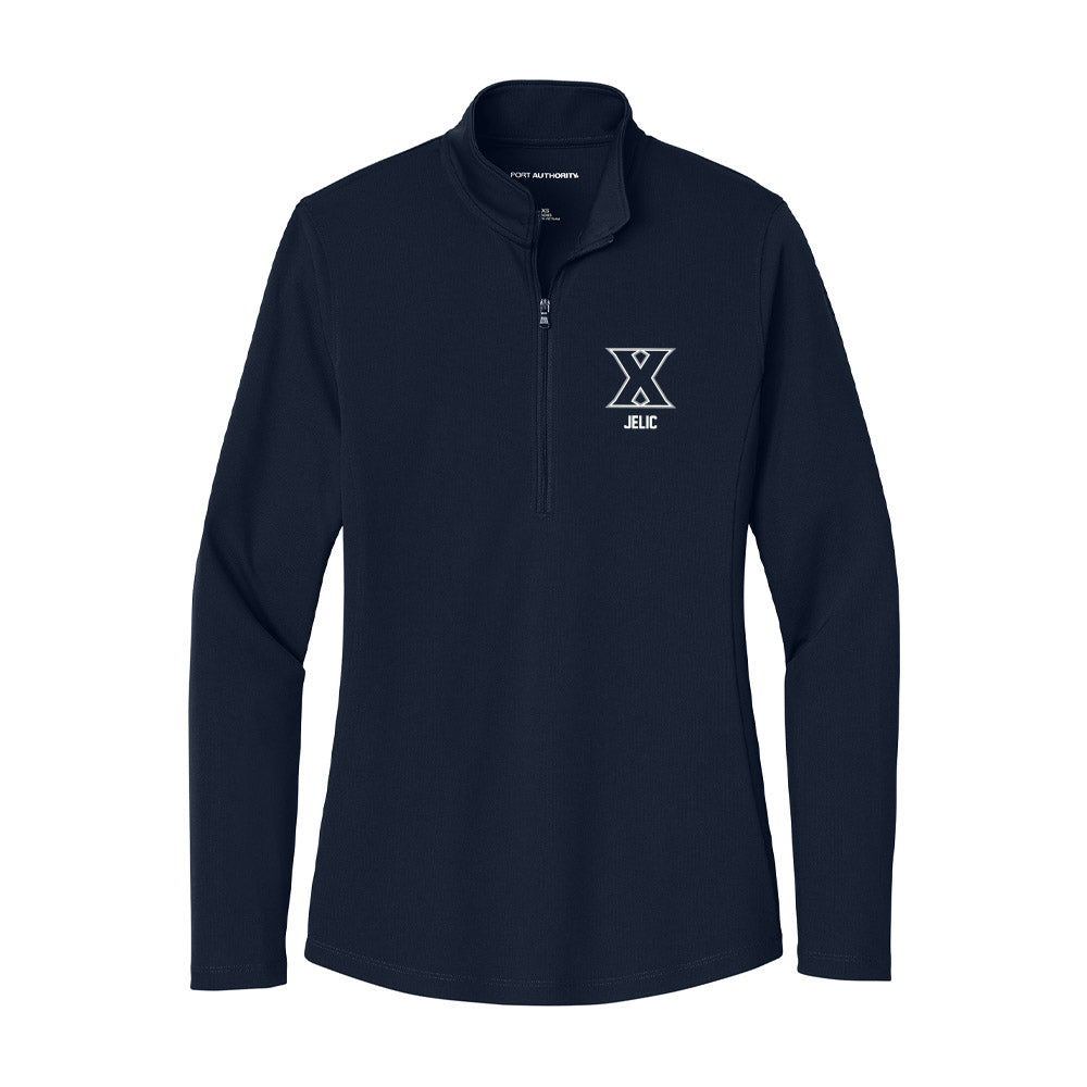 Xavier - NCAA Baseball : Jason Jelic - Women's Lightweight Quarter Zip Jacket-0