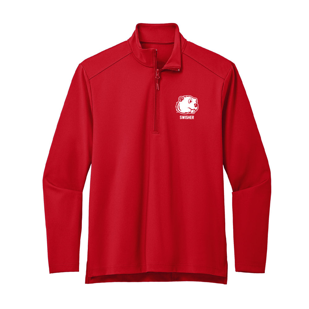 Minot State - NCAA Women's Volleyball : Emma Swisher - Premium Quarter Zip Jacket-0