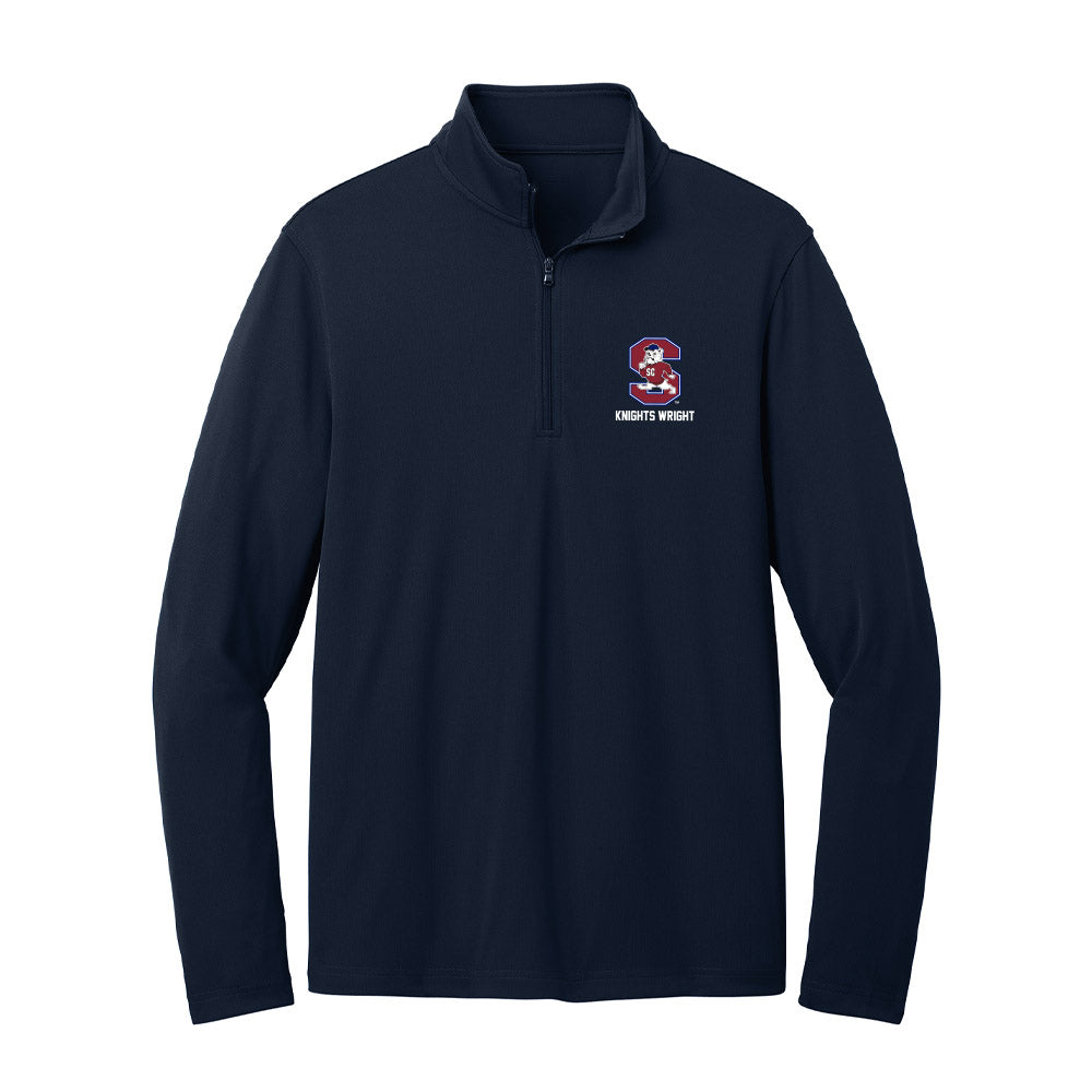 SCSU - NCAA Men's Basketball : DShay Knights Wright - Lightweight Quarter Zip Jacket-0