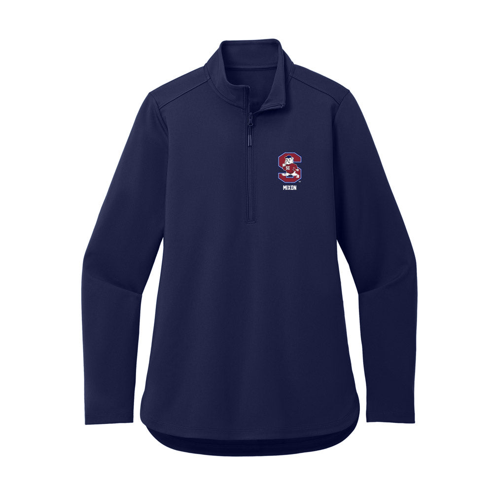 SCSU - NCAA Women's Soccer : Zora Mixon - Women's Premium Quarter Zip Jacket-0