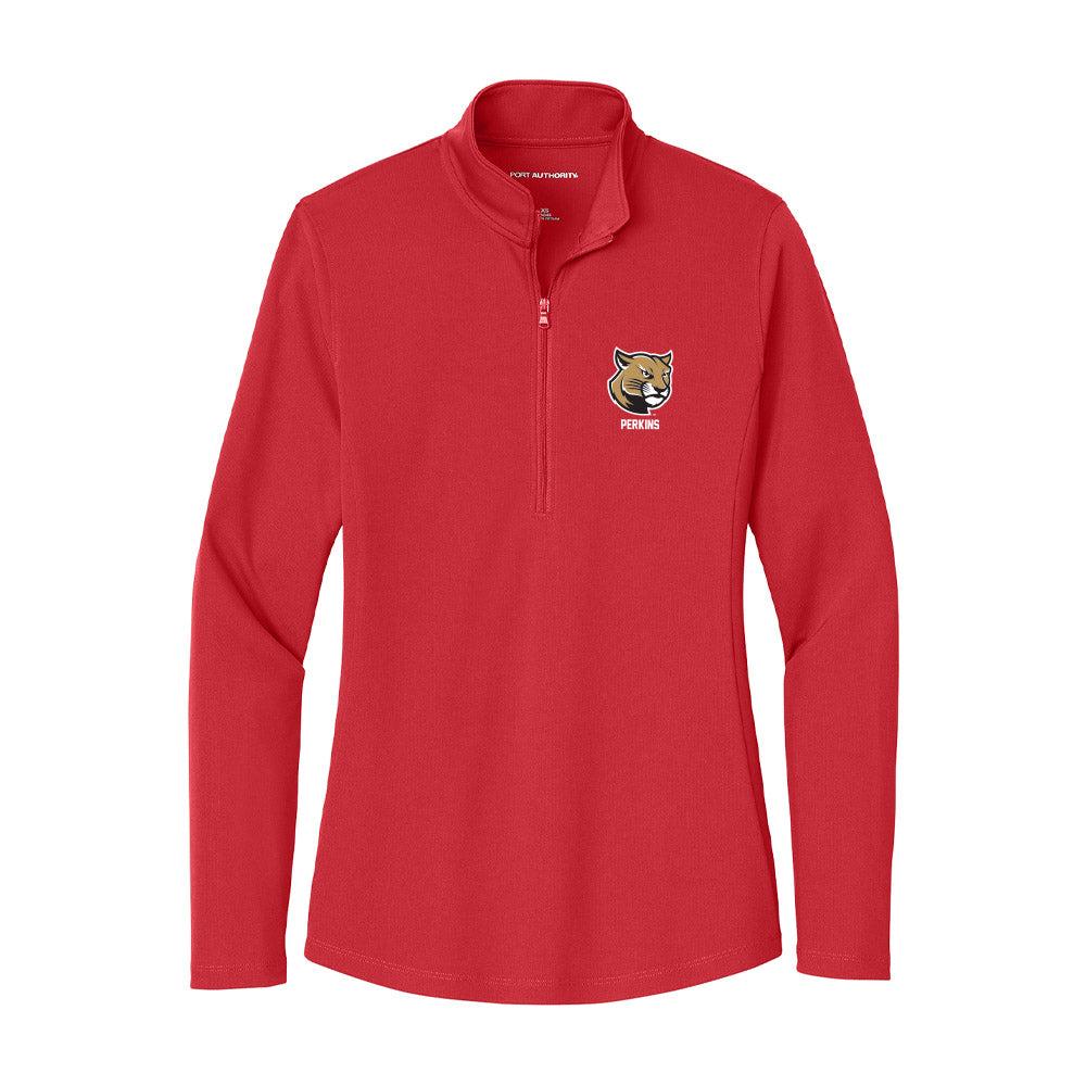 SIUE - NCAA Men's Soccer : Ben Perkins - Women's Lightweight Quarter Zip Jacket-0