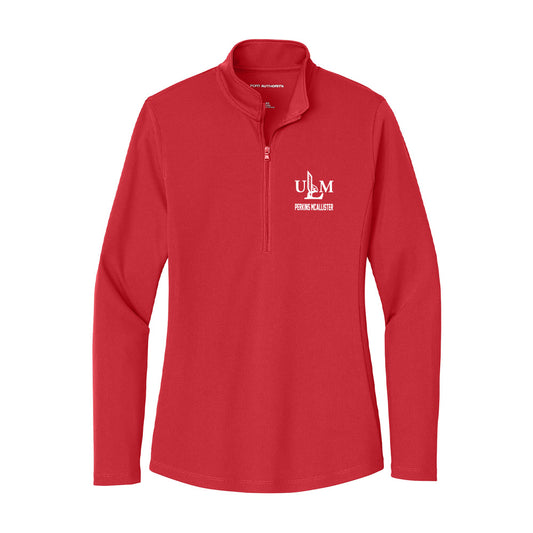 ULM - NCAA Football : DArco Perkins McAllister - Women's Lightweight Quarter Zip Jacket-0