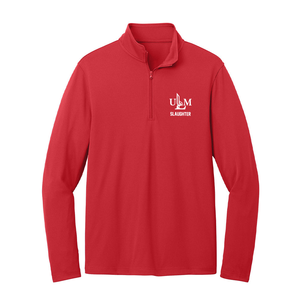 ULM - NCAA Football : Jameria Slaughter - Lightweight Quarter Zip Jacket-0