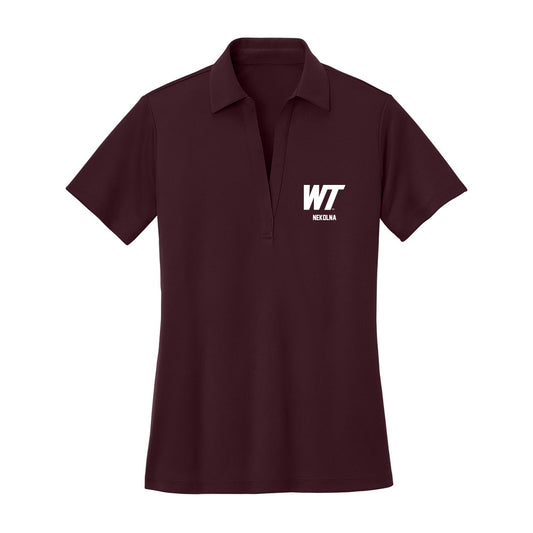 WTAMU - NCAA Women's Basketball : Julie Nekolna - Women's Activewear Polo Shirt-0
