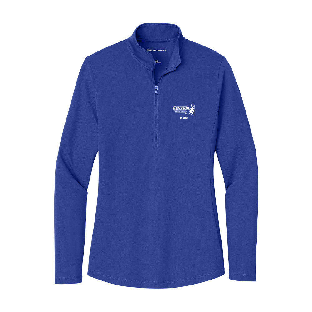 CCSU - NCAA Football : Malachi Mapp - Women's Lightweight Quarter Zip Jacket-0