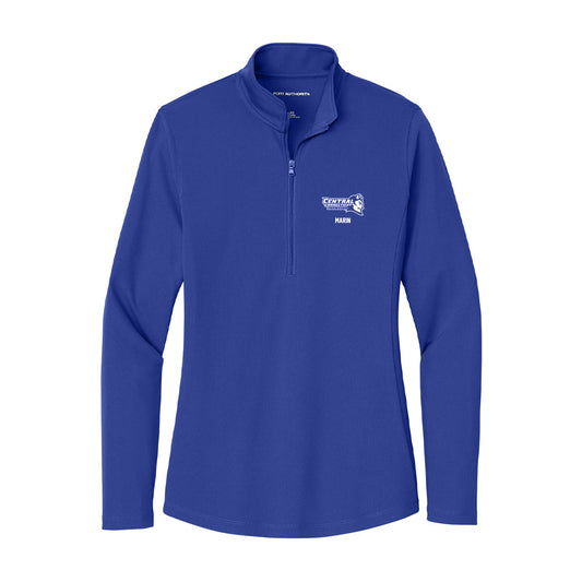 CCSU - NCAA Men's Soccer : Santiago Marin - Women's Lightweight Quarter Zip Jacket-0