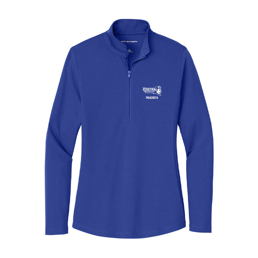 CCSU - NCAA Men's Track & Field : Angelo Pisacreta - Women's Lightweight Quarter Zip Jacket-0