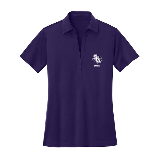 SFA - NCAA Men's Golf : Sam Gargis - Women's Activewear Polo Shirt-0