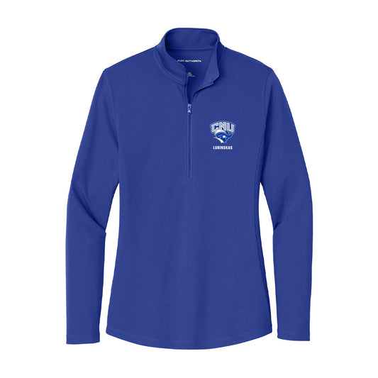 CNU - NCAA Football : Joe Lubinskas - Women's Lightweight Quarter Zip Jacket-0