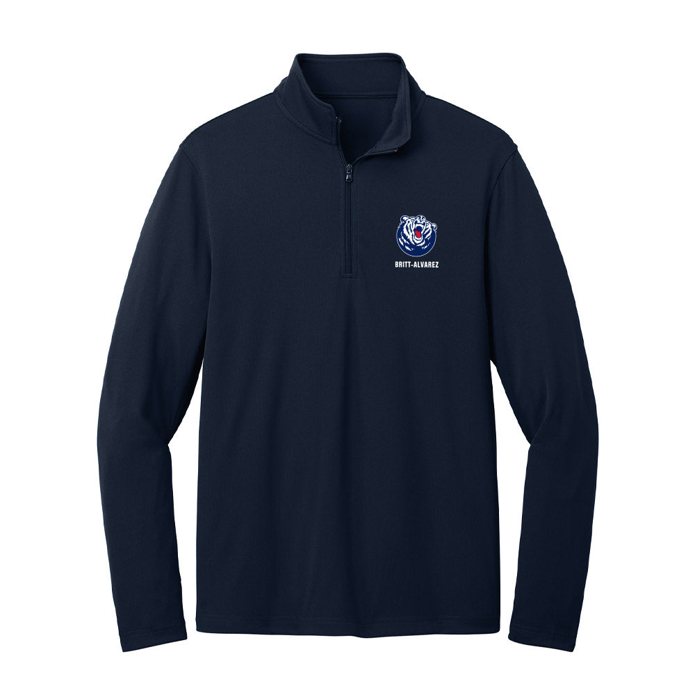 Belmont - NCAA Men's Tennis : Diego Britt-Alvarez - Lightweight Quarter Zip Jacket-0