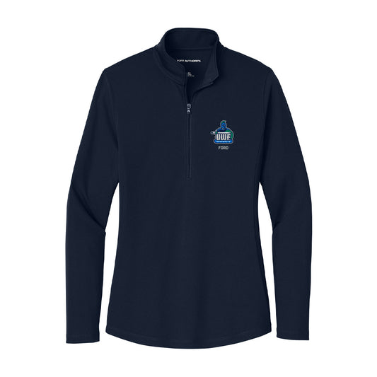 UWF - NCAA Women's Basketball : Kat Ford - Women's Lightweight Quarter Zip Jacket-0