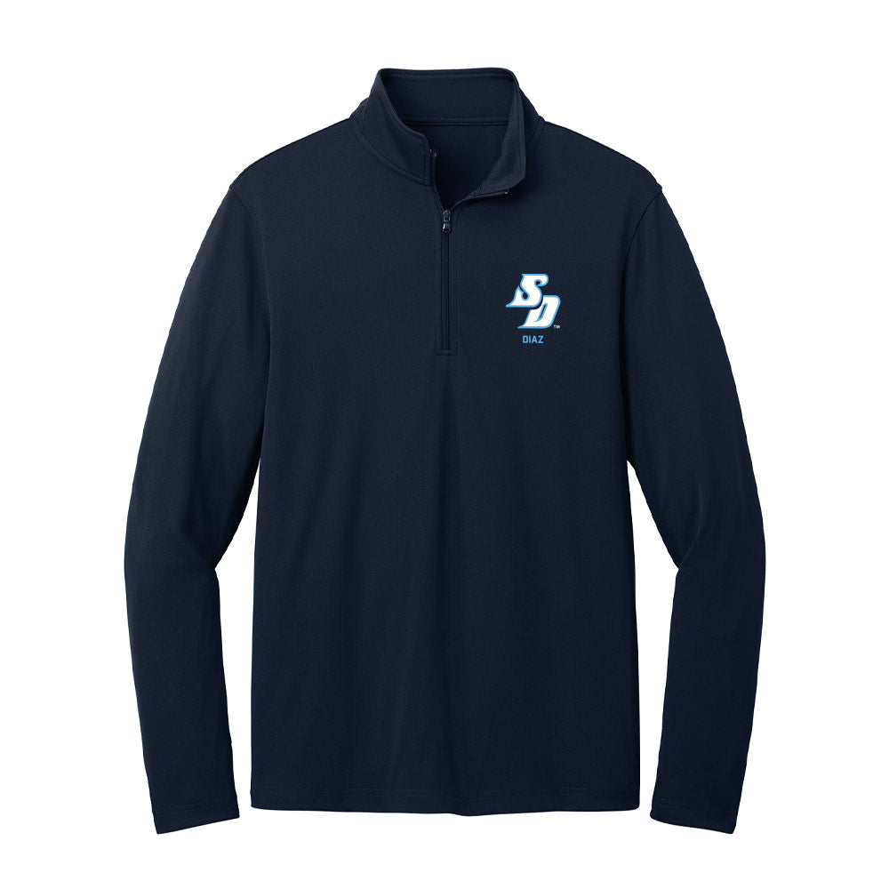 San Diego - NCAA Softball : Abrielle Diaz - Lightweight Quarter Zip Jacket-0