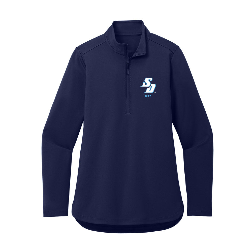 San Diego - NCAA Softball : Abrielle Diaz - Women's Premium Quarter Zip Jacket-0