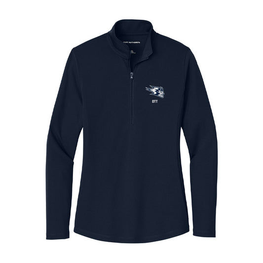 UW Stout - NCAA Softball : Olivia Ott - Women's Lightweight Quarter Zip Jacket-0