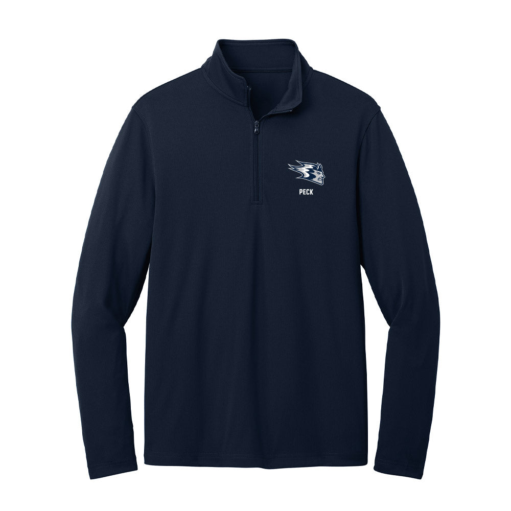 UW Stout - NCAA Baseball : Connor Peck - Lightweight Quarter Zip Jacket-0