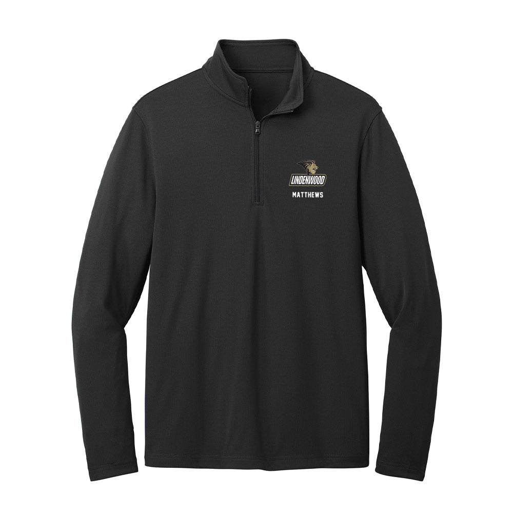 Lindenwood - NCAA Men's Soccer : Jordan Matthews - Lightweight Quarter Zip Jacket-0