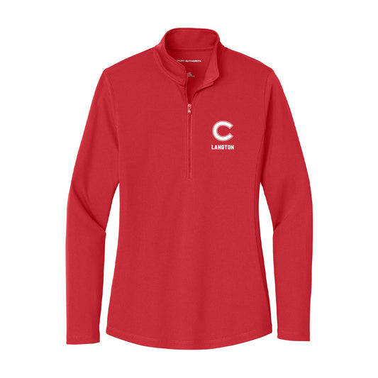 Colgate - NCAA Women's Volleyball : Johannah Langton - Women's Lightweight Quarter Zip Jacket-0