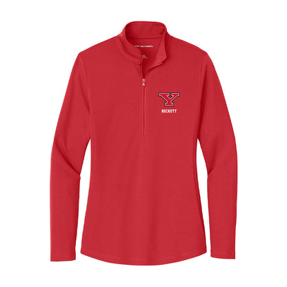 Youngstown State - NCAA Women's Cross Country : Kenzy Beckett - Women's Lightweight Quarter Zip Jacket-1