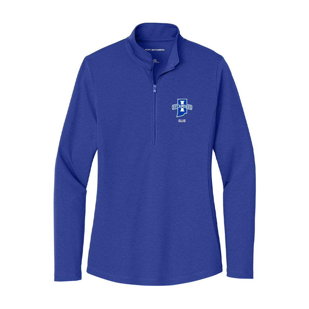 Indiana State - NCAA Football : Manny Ellis - Women's Lightweight Quarter Zip Jacket-0