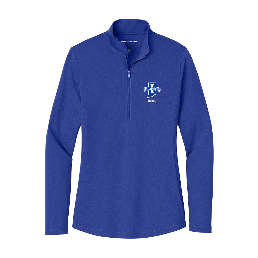 Indiana State - NCAA Baseball : Colby Morse - Women's Lightweight Quarter Zip Jacket-0