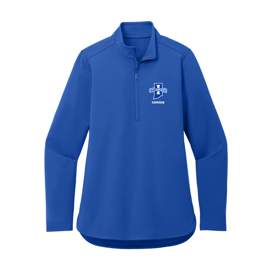 Indiana State - NCAA Football : Bryce Harriman - Women's Premium Quarter Zip Jacket-0