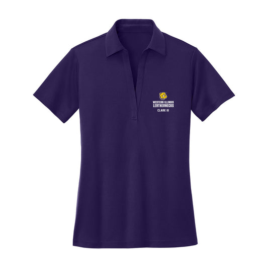 WIU - NCAA Men's Track & Field : Edward Clark III - Women's Activewear Polo Shirt-0