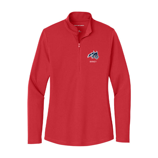 Stony Brook - NCAA Men's Lacrosse : Will Birney - Women's Lightweight Quarter Zip Jacket-0